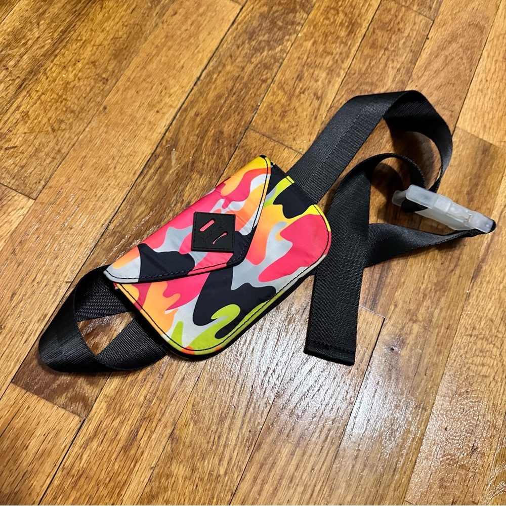 Kendall & Kylie Colorful Camouflage Belt Bag